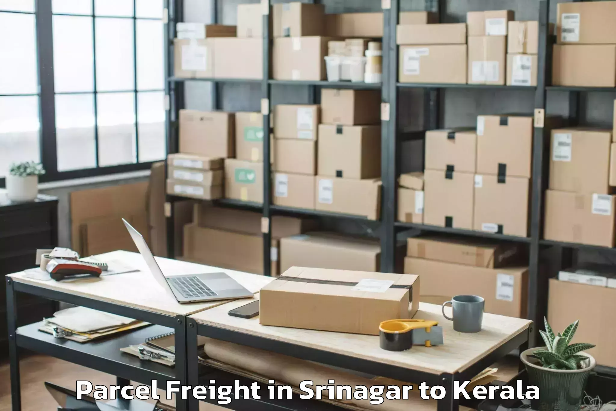 Discover Srinagar to Piravom Parcel Freight